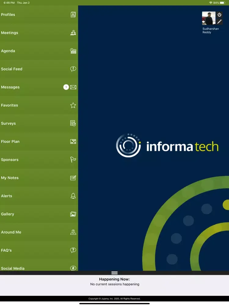 ภาพหน้าจอของ Informa Tech iPad 