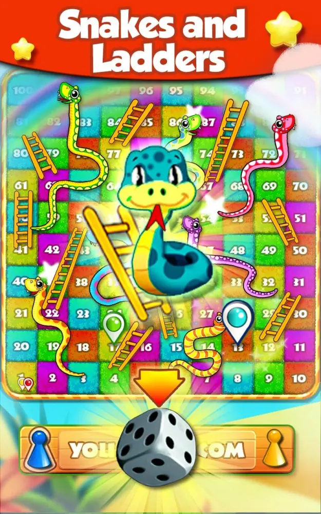 Ảnh chụp màn hình của Snakes and Ladders