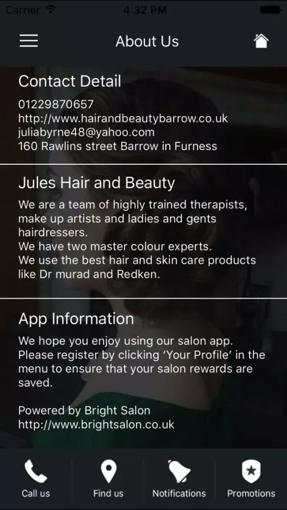 Jules Hair and Beauty سکرین شاٹس