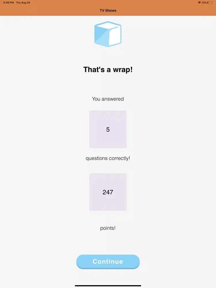 Ice Pop Trivia iPad  スクリーンショット