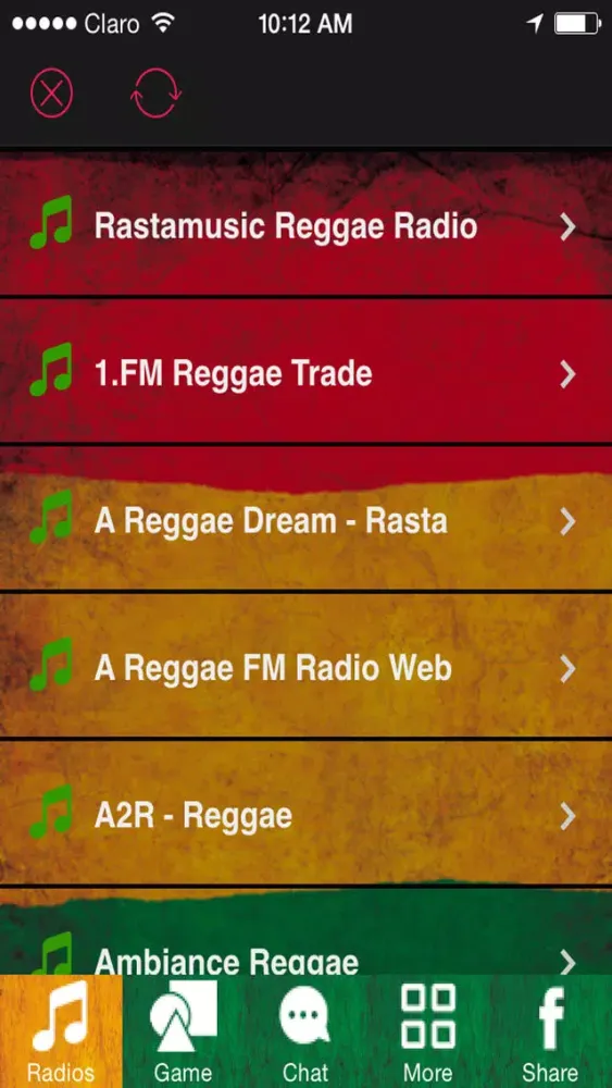 'A Reggae Music: The Best Reggae Songs and Roots with the most Popular Dancehall Radio Stations Online Screenshots