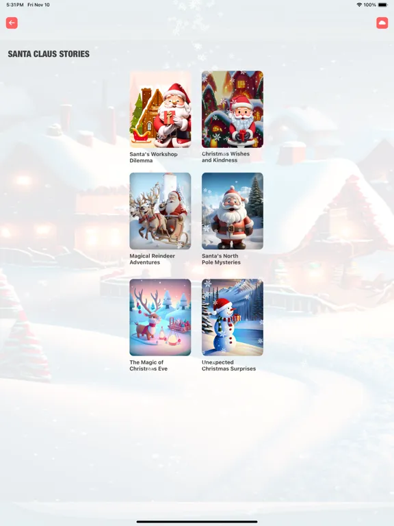 Zrzuty ekranu Santa Claus Stories iPad 