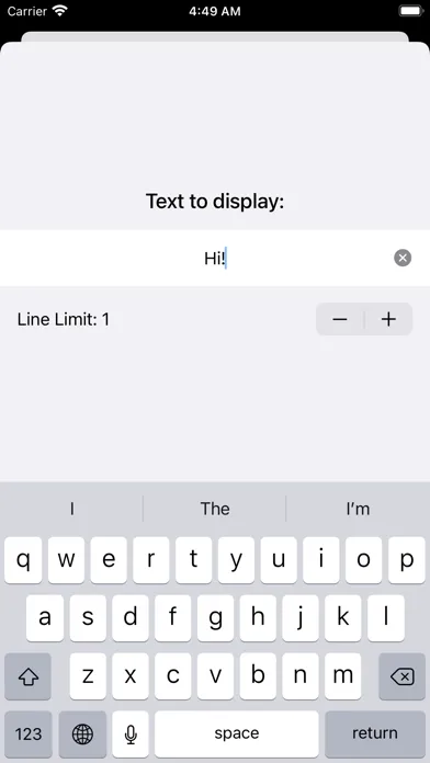 Display Sign Screenshots