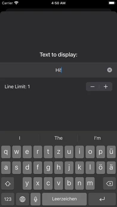 Display Sign Screenshots