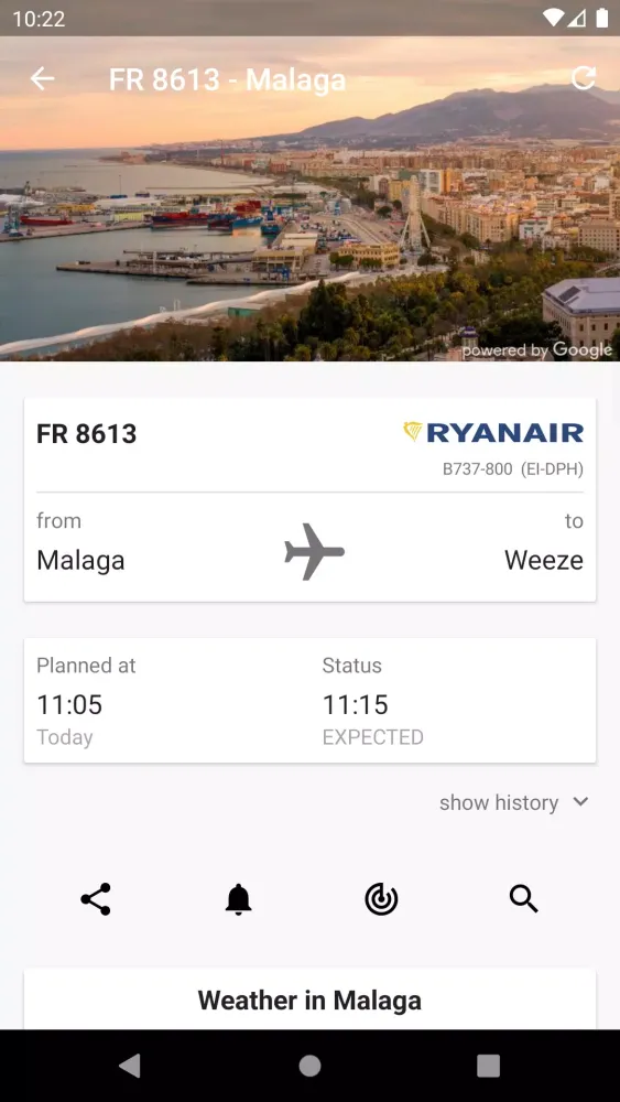 Airport Weeze Flight Info Screenshots