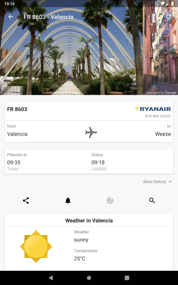 Airport Weeze Flight Info Screenshots