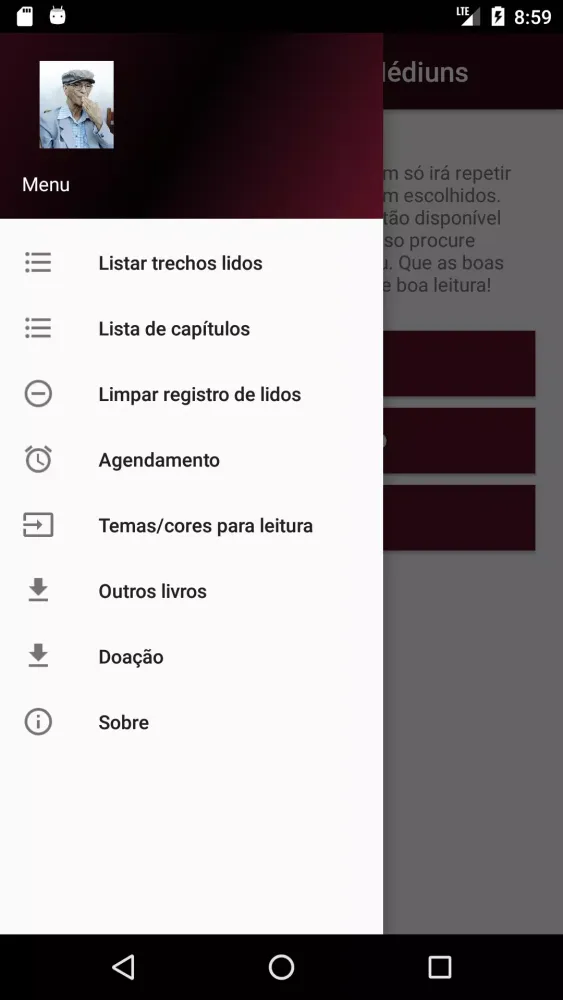 Zrzuty ekranu Trechos do Livro dos Médiuns