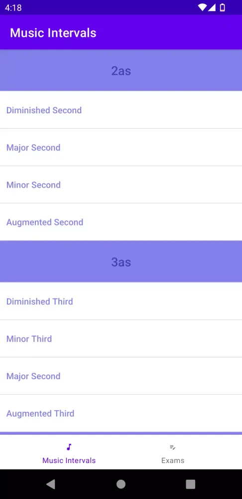 Music Intervals Screenshots