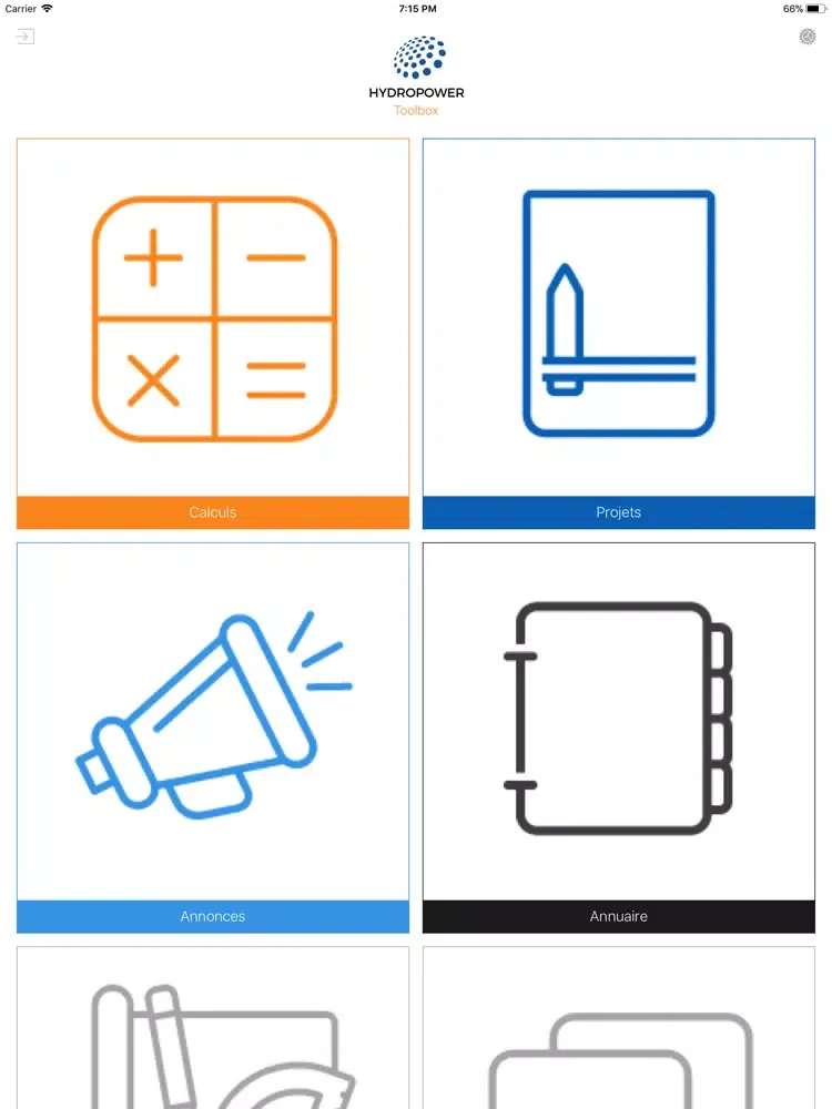 Capturas de tela do HYDROPOWER Toolbox iPad 