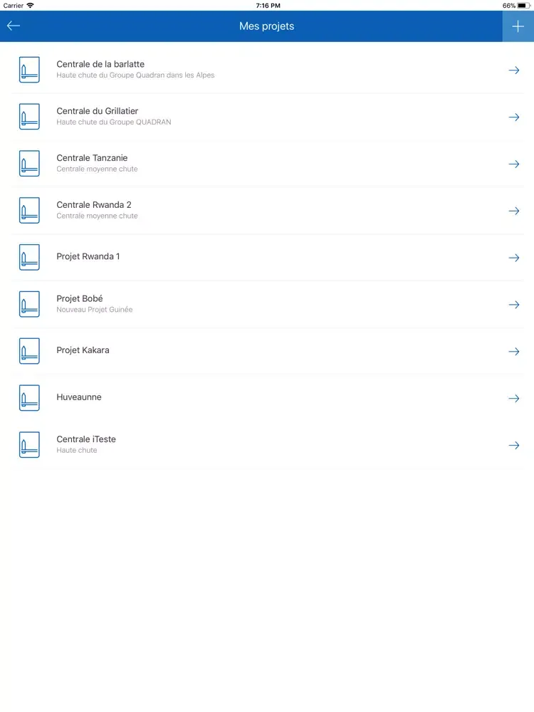 Capturas de tela do HYDROPOWER Toolbox iPad 