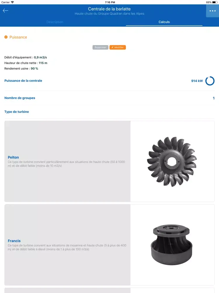Capturas de tela do HYDROPOWER Toolbox iPad 