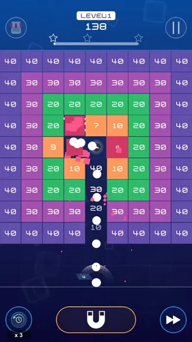 Capturas de tela do Bricks Breaker Origin