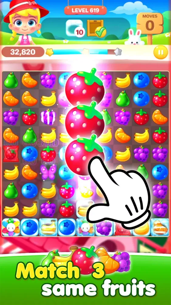 ภาพหน้าจอของ Fruit Candy Puzzle