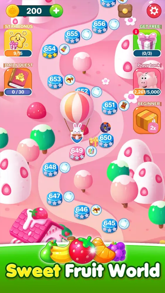 ภาพหน้าจอของ Fruit Candy Puzzle