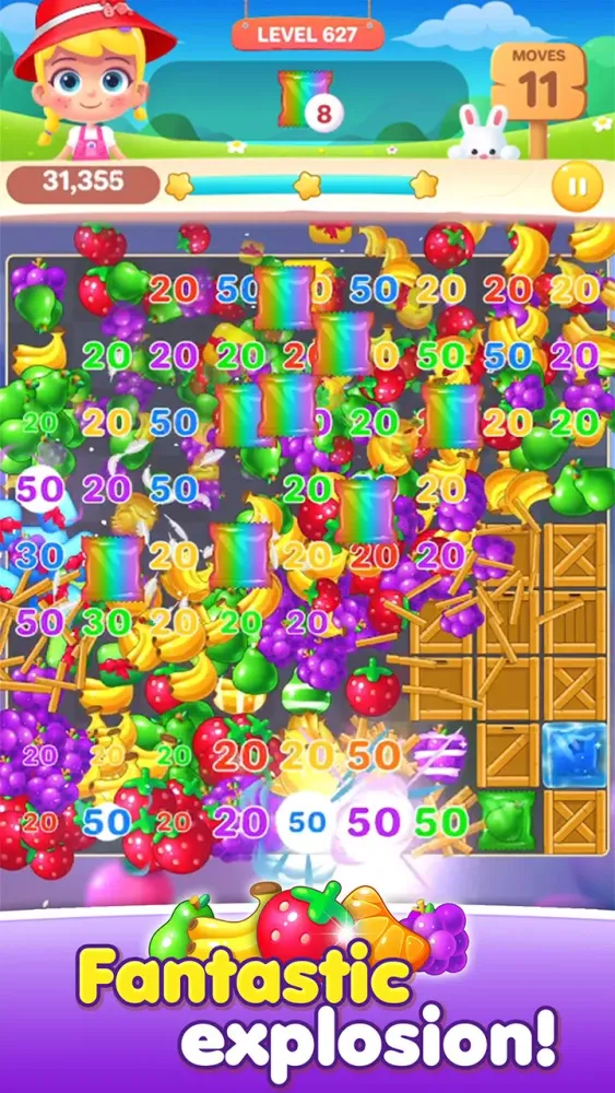 ภาพหน้าจอของ Fruit Candy Puzzle