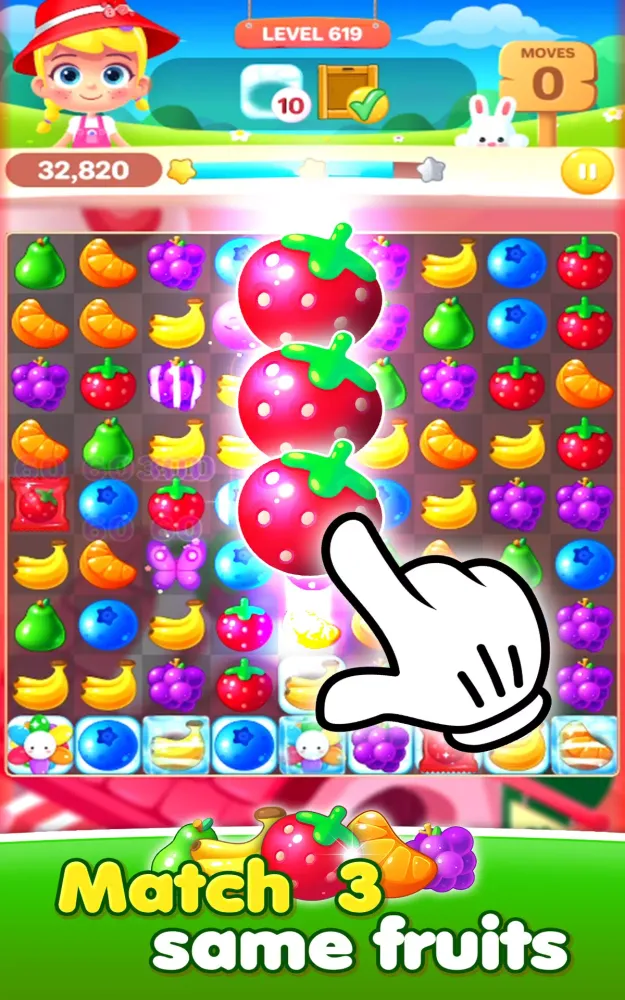 ภาพหน้าจอของ Fruit Candy Puzzle
