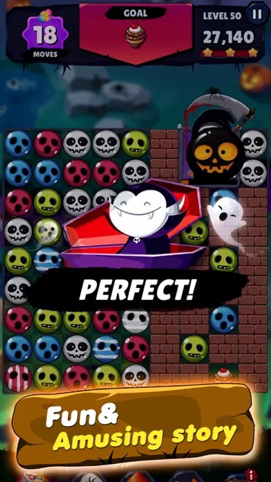 Captures d'écran de Witch Match Puzzle : Halloween