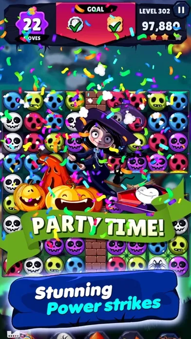 Captures d'écran de Witch Match Puzzle : Halloween