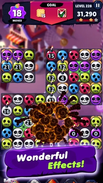 Captures d'écran de Witch Match Puzzle : Halloween