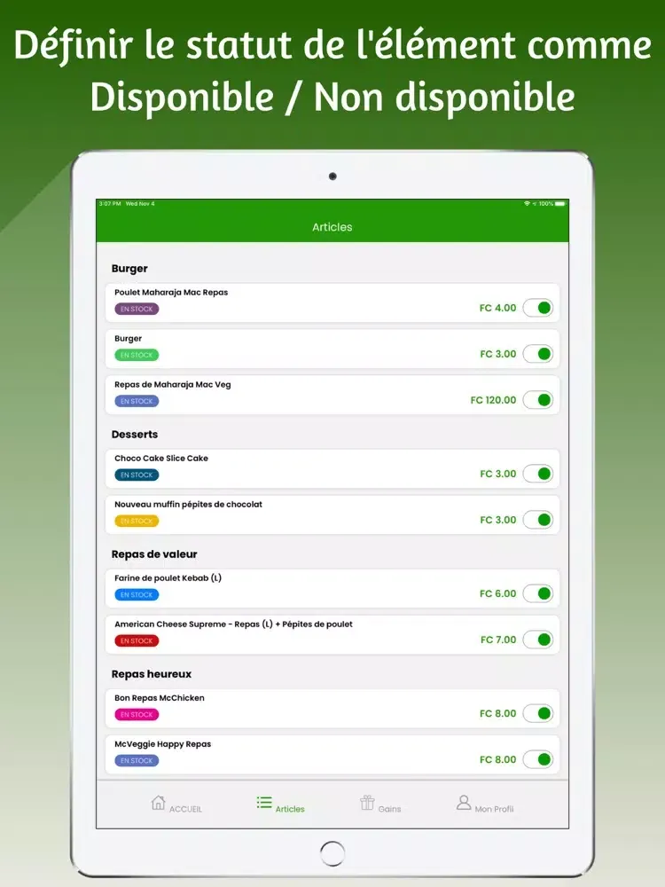 Ảnh chụp màn hình của JUMA STORE iPad 