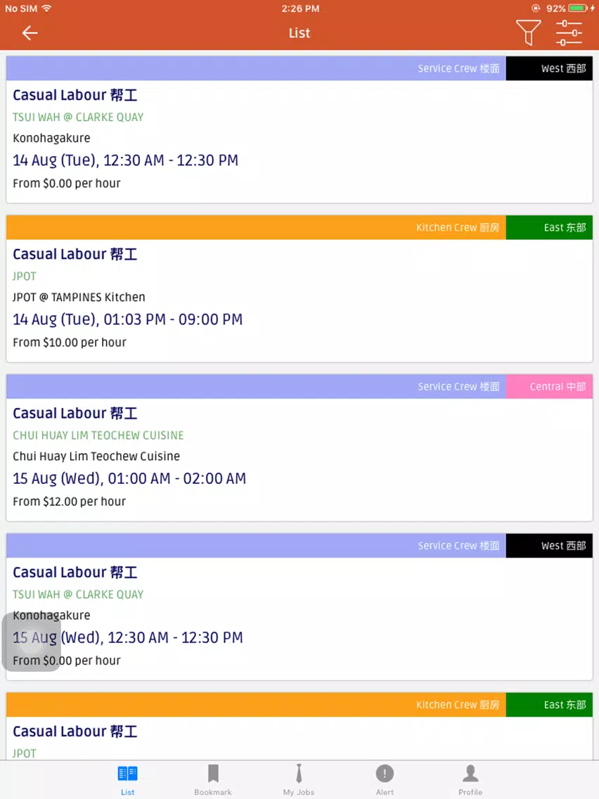 Capturas de pantalla de Jumbo E-Casual Labour iPad 