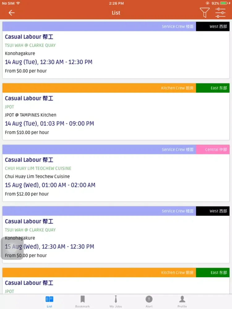 Screenshot di Jumbo E-Casual Labour iPad 