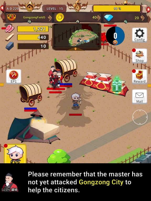 Capturas de tela do TK Adventure RPG iPad 
