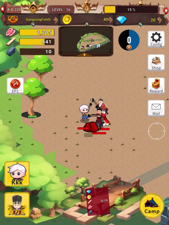 Capturas de tela do TK Adventure RPG iPad 