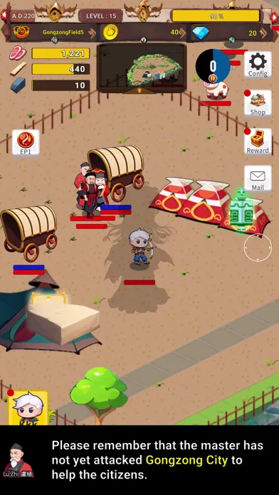 Capturas de tela do TK Adventure RPG