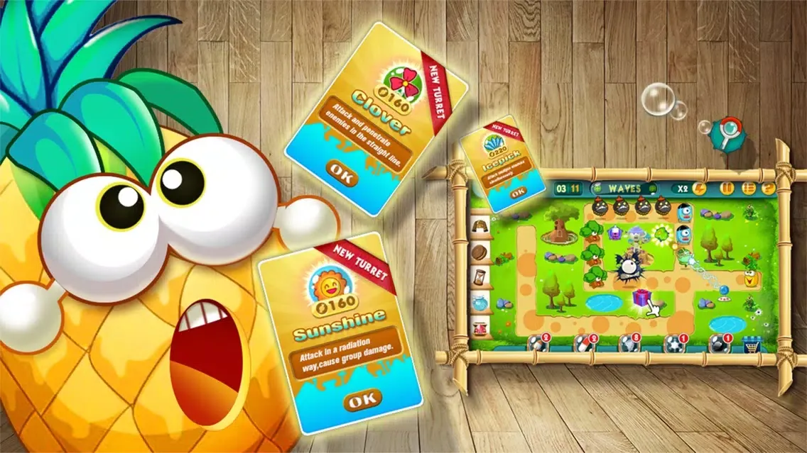Defend Fruit TD Screenshots