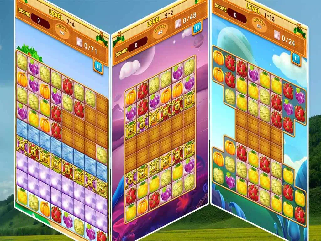 Fruit Match - Garden Hero iPad  스크린샷