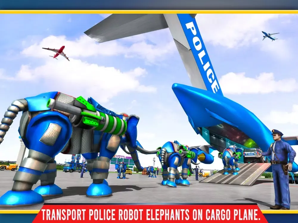 Elephant Robot Transport Game iPad  স্ক্রিনশট