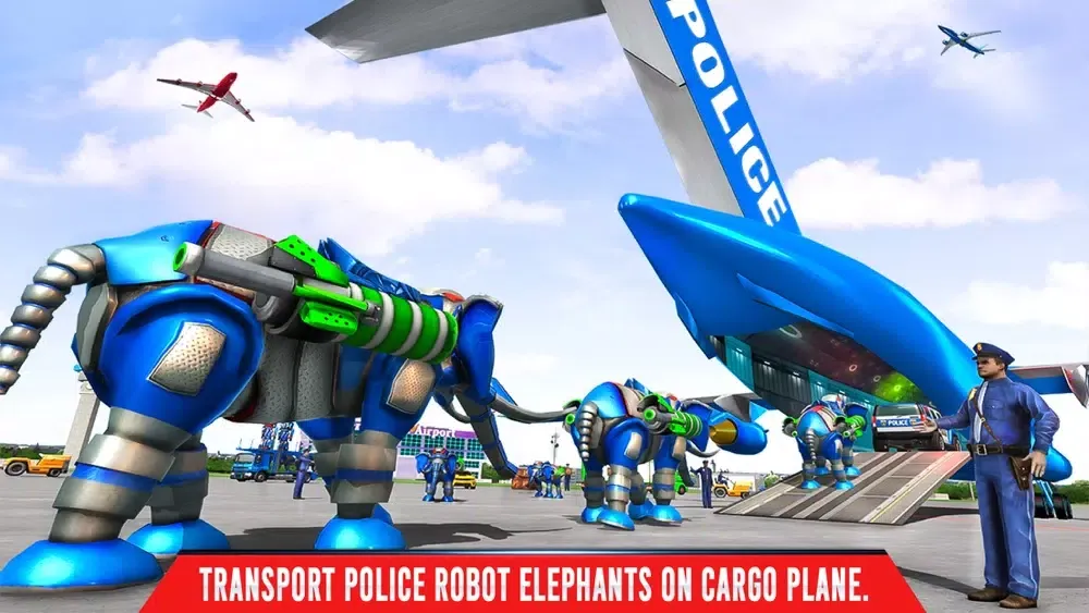Elephant Robot Transport Game স্ক্রিনশট