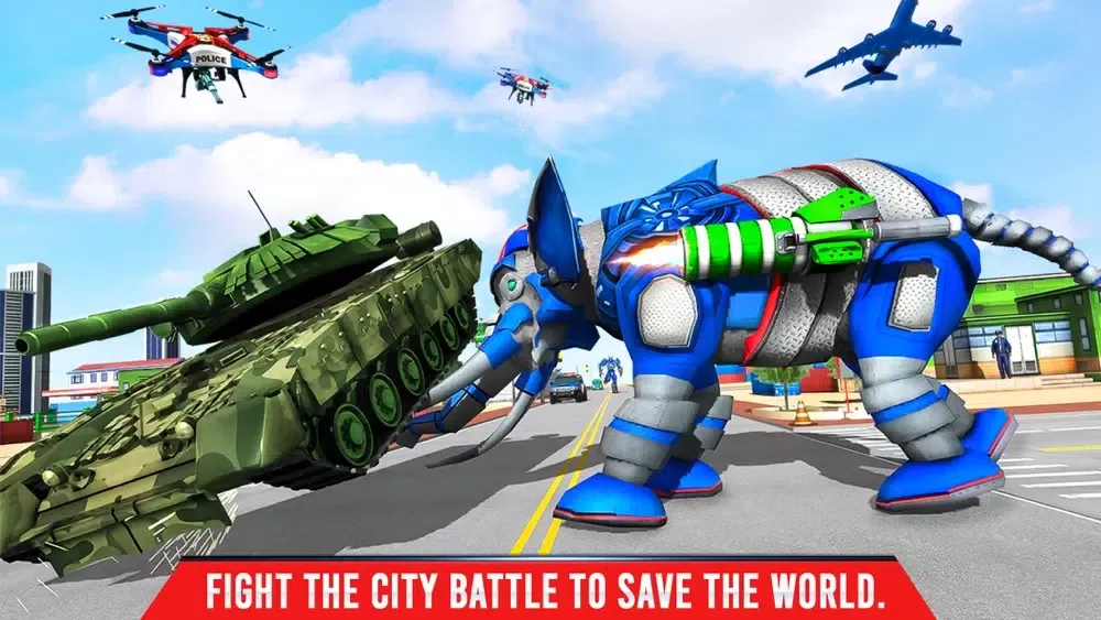 Elephant Robot Transport Game স্ক্রিনশট