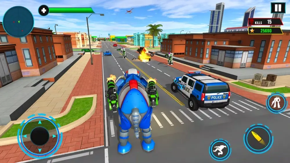 Elephant Robot Transport Game স্ক্রিনশট