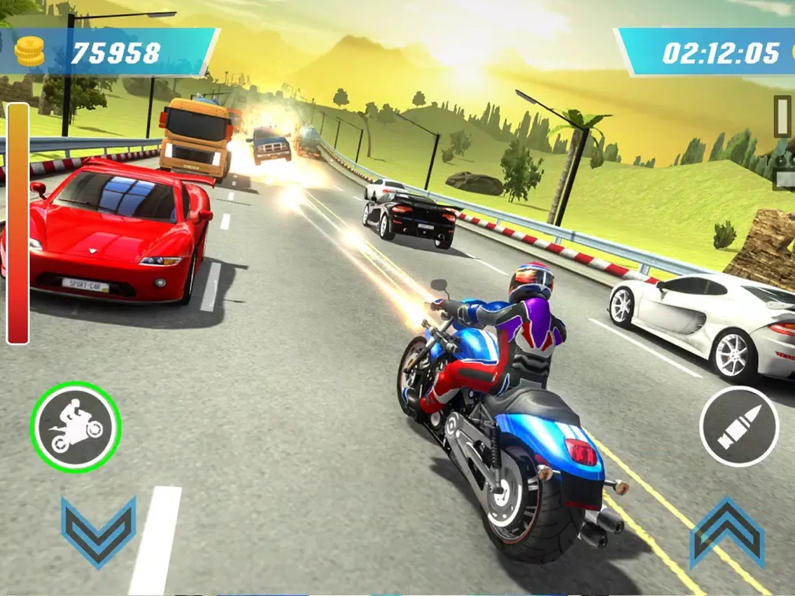 Capturas de pantalla de Shooting Bike Racing Simulator iPad 