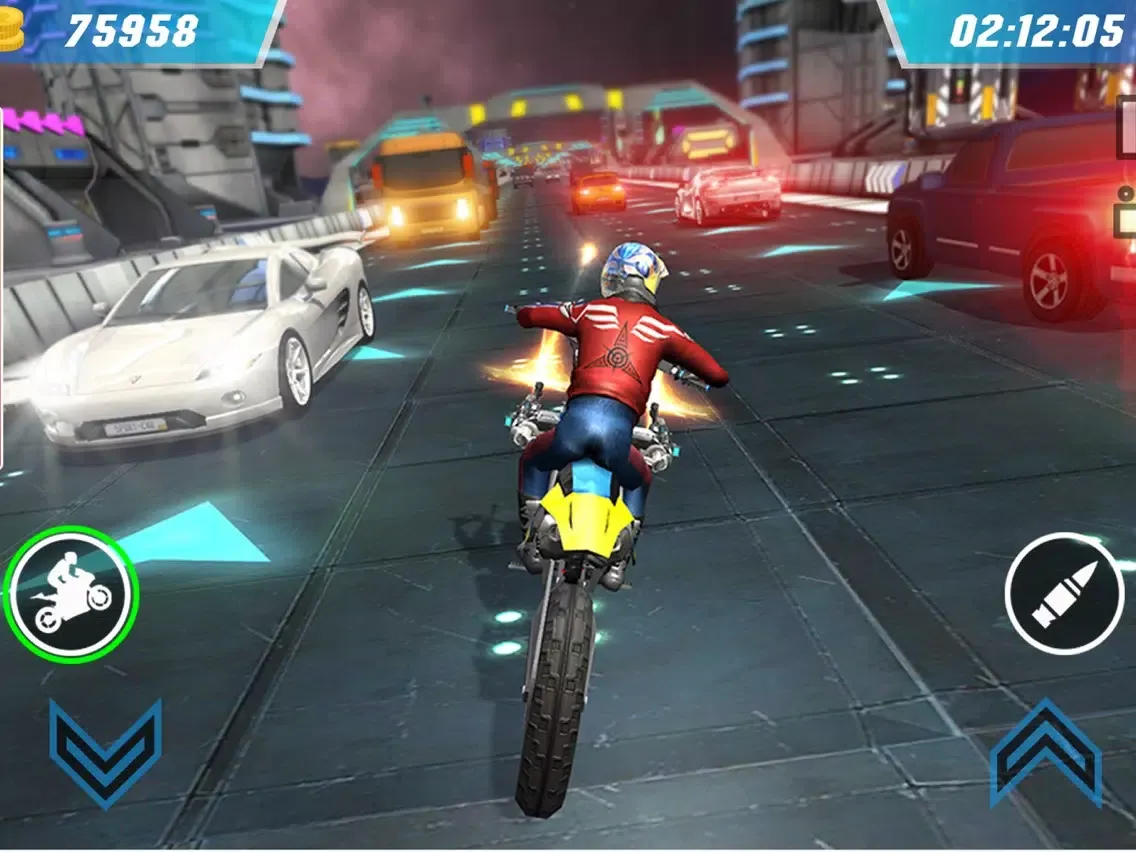 Capturas de pantalla de Shooting Bike Racing Simulator iPad 