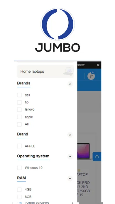 Zrzuty ekranu Jumbo International