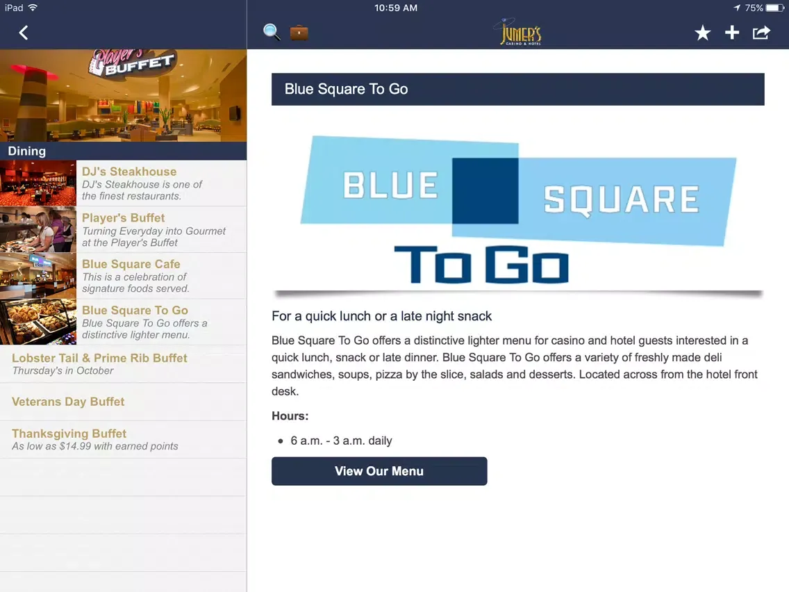 Capturas de tela do Jumer’s Casino & Hotel iPad 