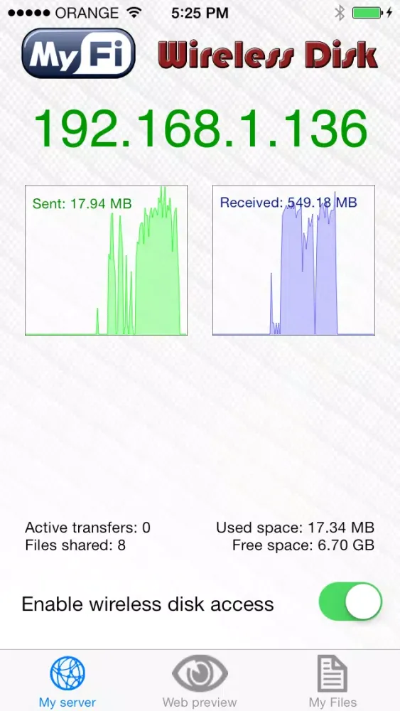 Wireless-Disk FREE স্ক্রিনশট