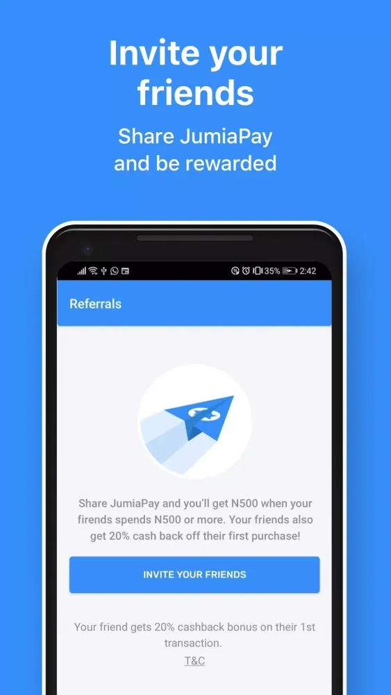 JumiaPay سکرین شاٹس