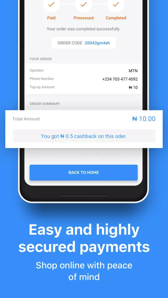 JumiaPay سکرین شاٹس