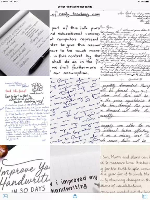 Handwriting OCR iPad  Screenshots