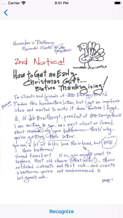 Handwriting OCR Screenshots