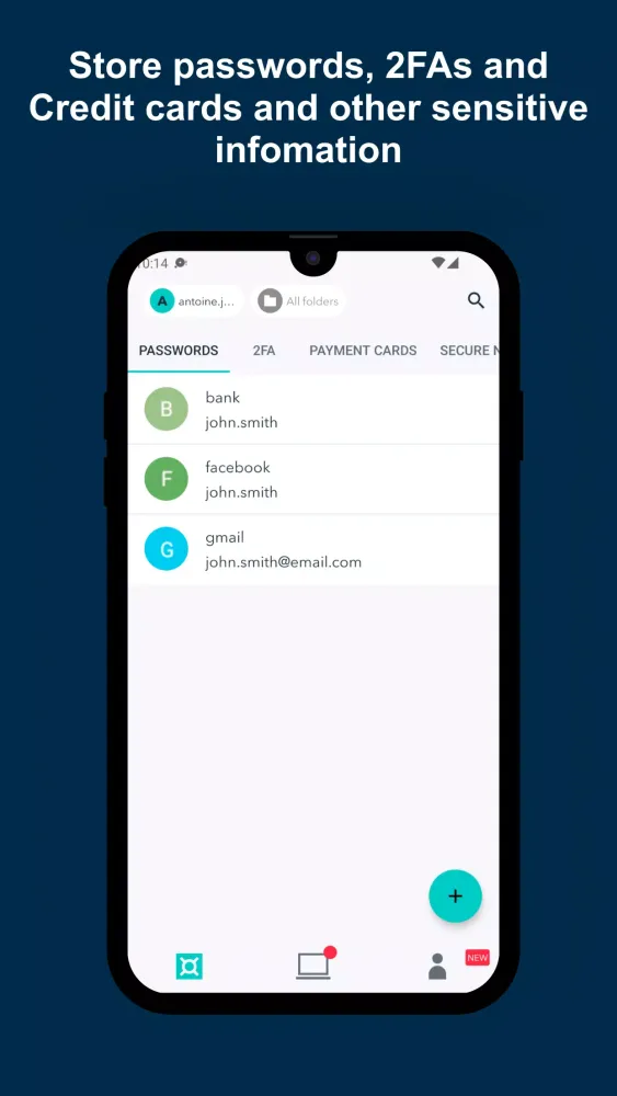 Screenshot di JumpCloud Password Manager