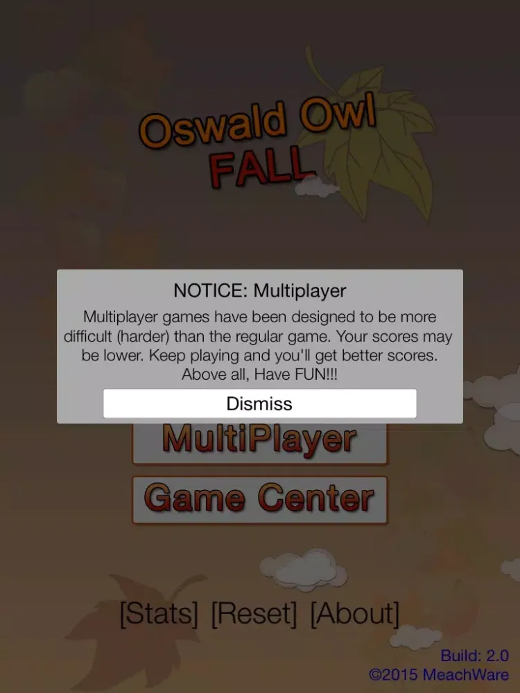 Capturas de tela do Oswald Owl FALL Multiplayer iPad 