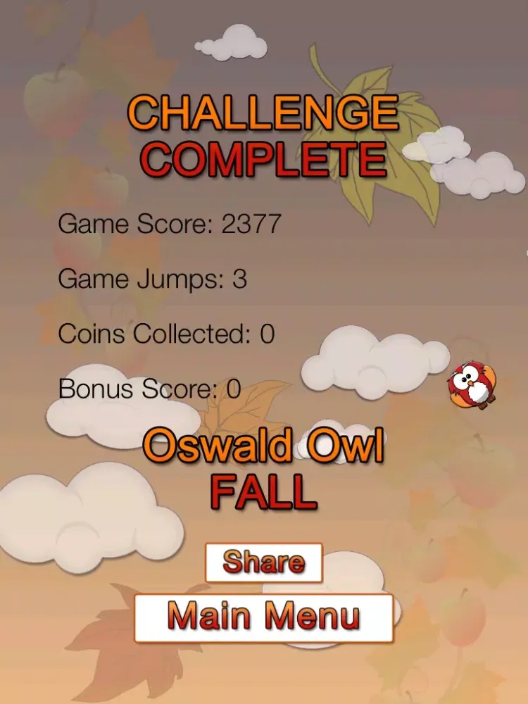 Capturas de tela do Oswald Owl FALL Multiplayer iPad 