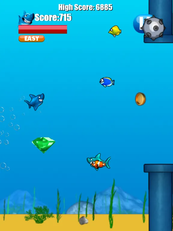 Jumpy Shark - Underwater Action Game For Kids iPad  স্ক্রিনশট