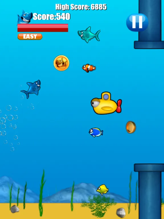 Jumpy Shark - Underwater Action Game For Kids iPad  স্ক্রিনশট