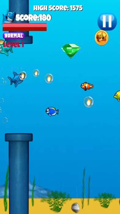Jumpy Shark - Underwater Action Game For Kids স্ক্রিনশট